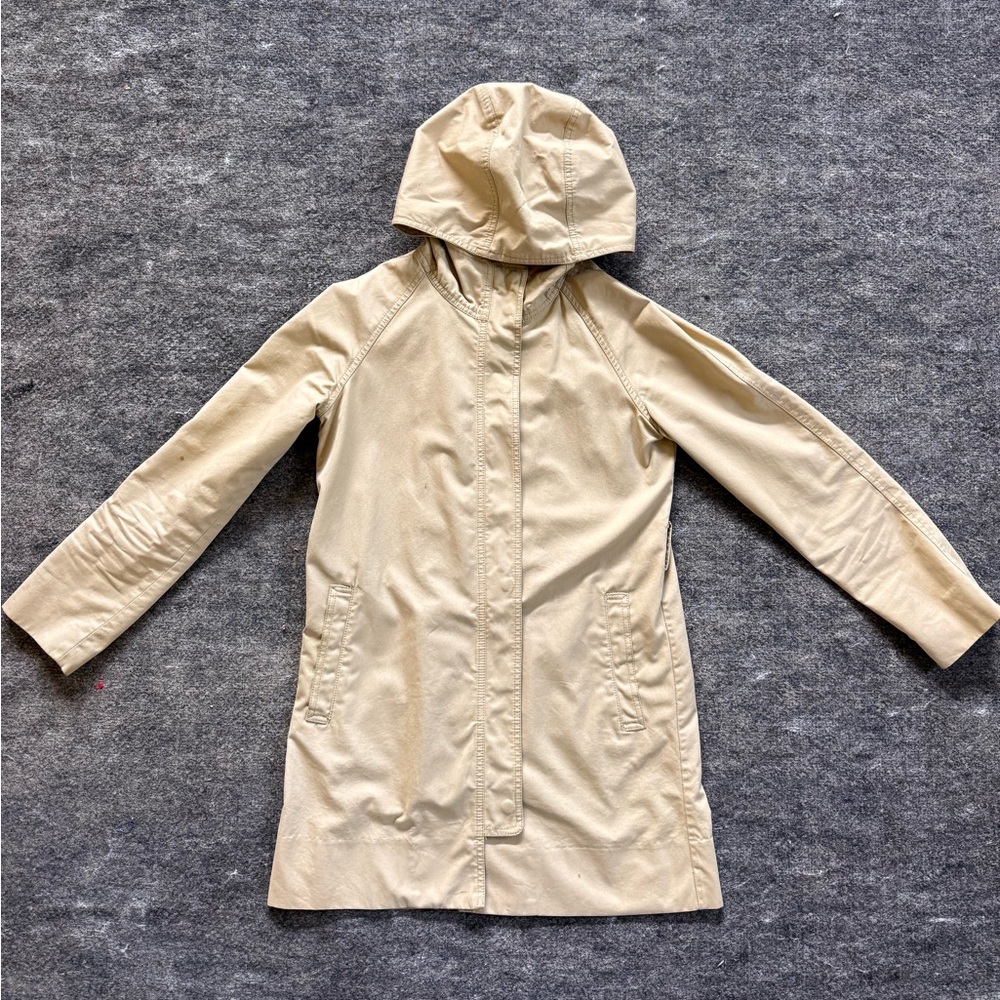 J.Crew Women's khaki Hooded Trench Jacket